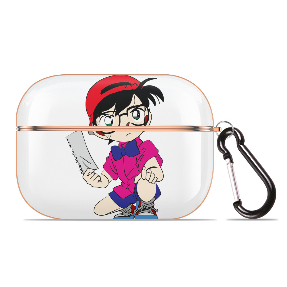 （画像用） 名探偵コナン 江戸川 コナン Detective Conan Conan Edogawa 【AirPods Pro用】ハードシェル保護ケース｜耐衝撃・防指紋・カラビナ付き商品仕様