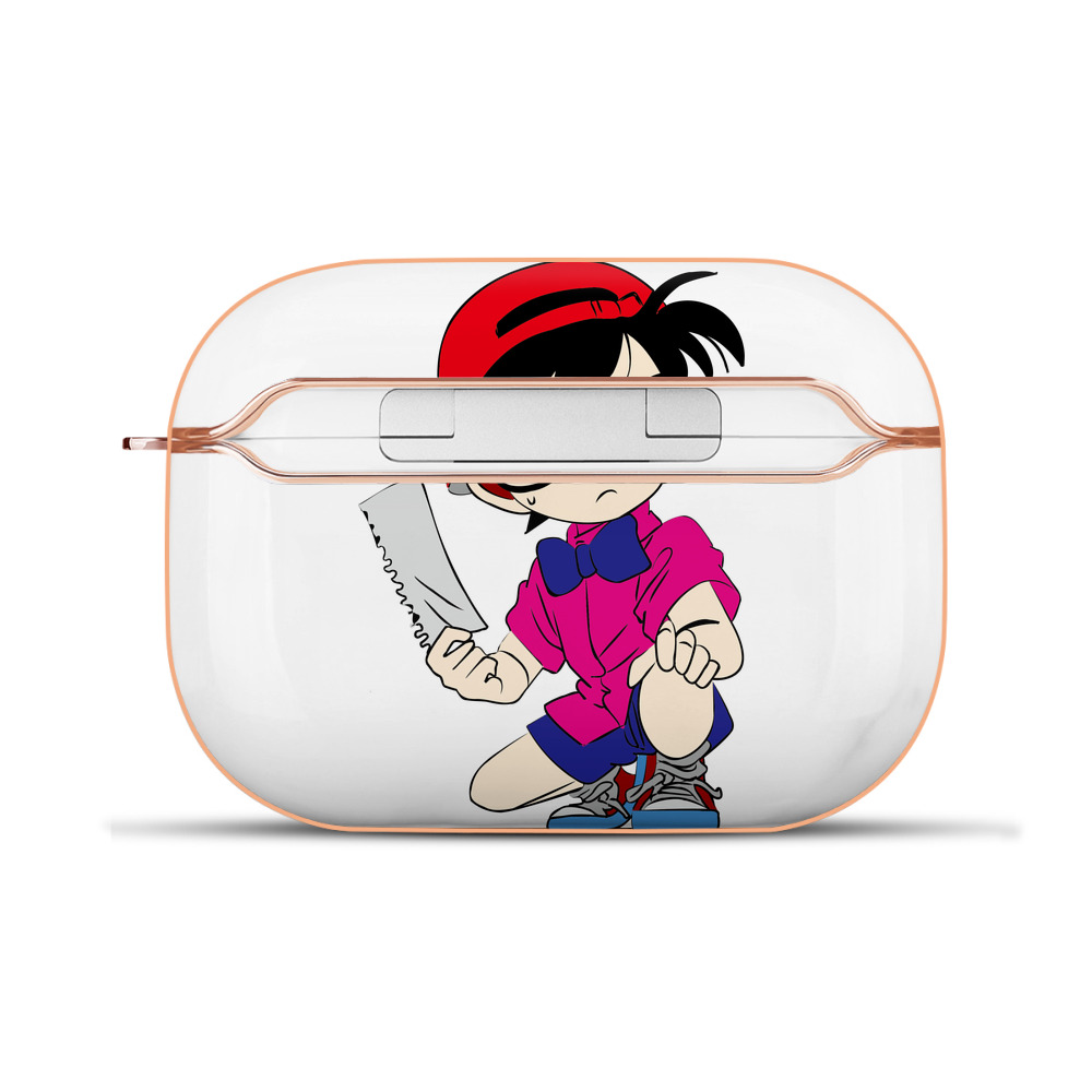 （画像用） 名探偵コナン 江戸川 コナン Detective Conan Conan Edogawa 【AirPods Pro用】ハードシェル保護ケース｜耐衝撃・防指紋・カラビナ付き商品仕様