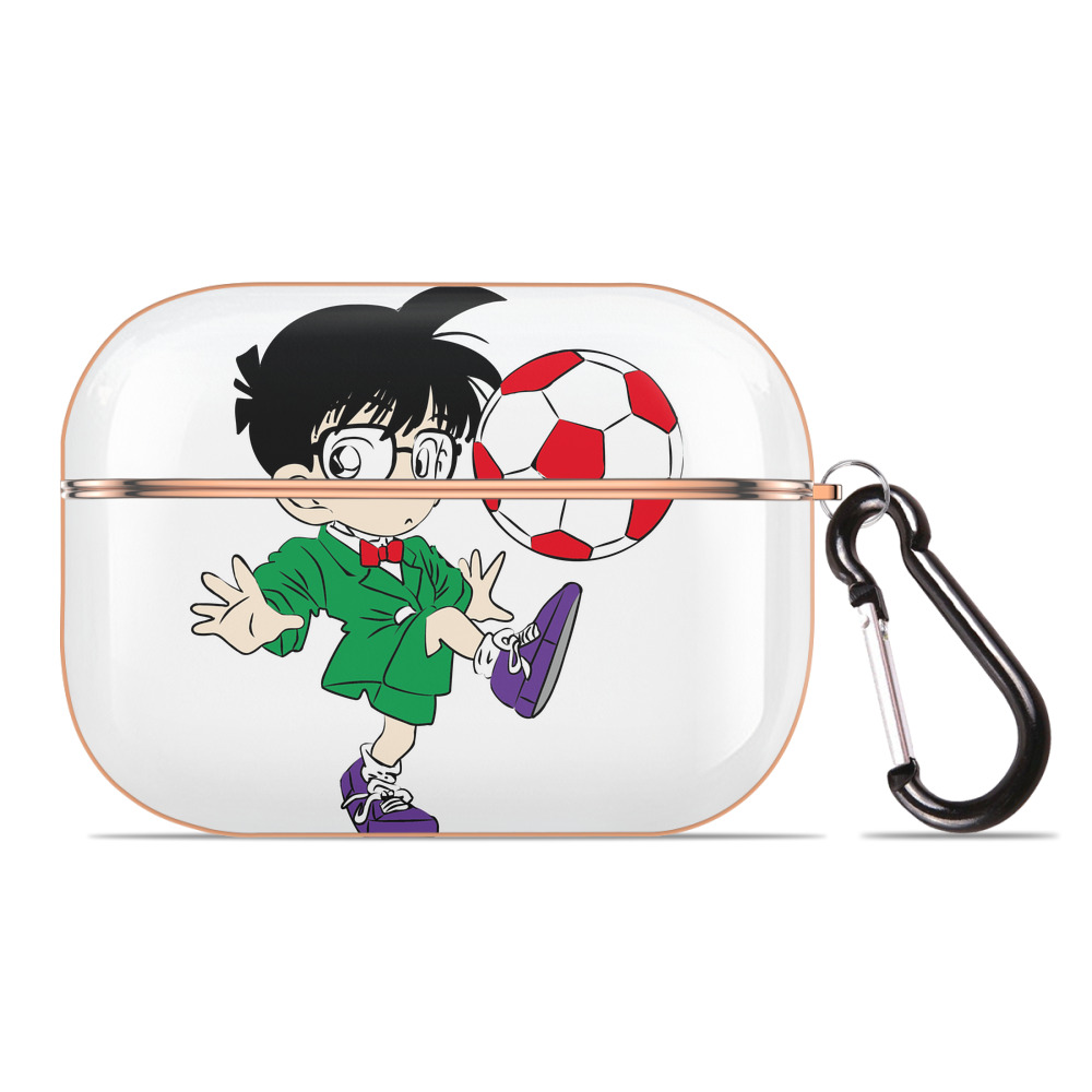 （画像用） 名探偵コナン 江戸川 コナン Detective Conan Conan Edogawa 【AirPods Pro用】ハードシェル保護ケース｜耐衝撃・防指紋・カラビナ付き商品仕様