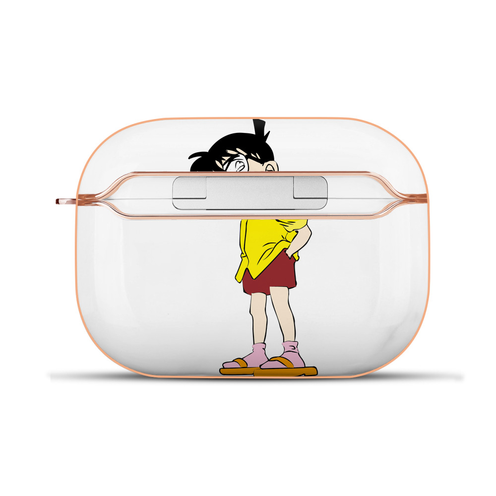（画像用） 名探偵コナン 江戸川 コナン Detective Conan Conan Edogawa 【AirPods Pro用】ハードシェル保護ケース｜耐衝撃・防指紋・カラビナ付き商品仕様