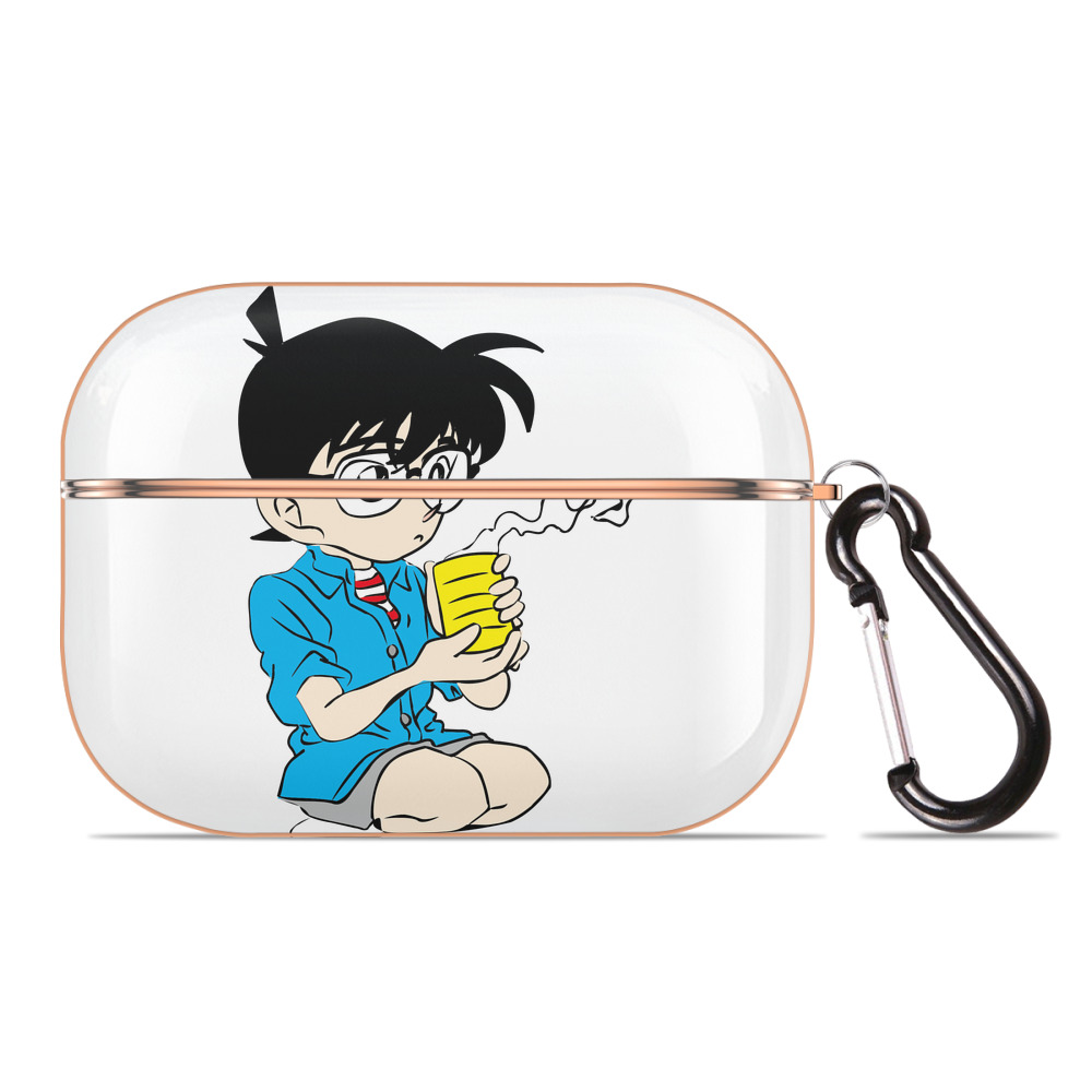 （画像用） 名探偵コナン 江戸川 コナン Detective Conan Conan Edogawa 【AirPods Pro用】ハードシェル保護ケース｜耐衝撃・防指紋・カラビナ付き商品仕様