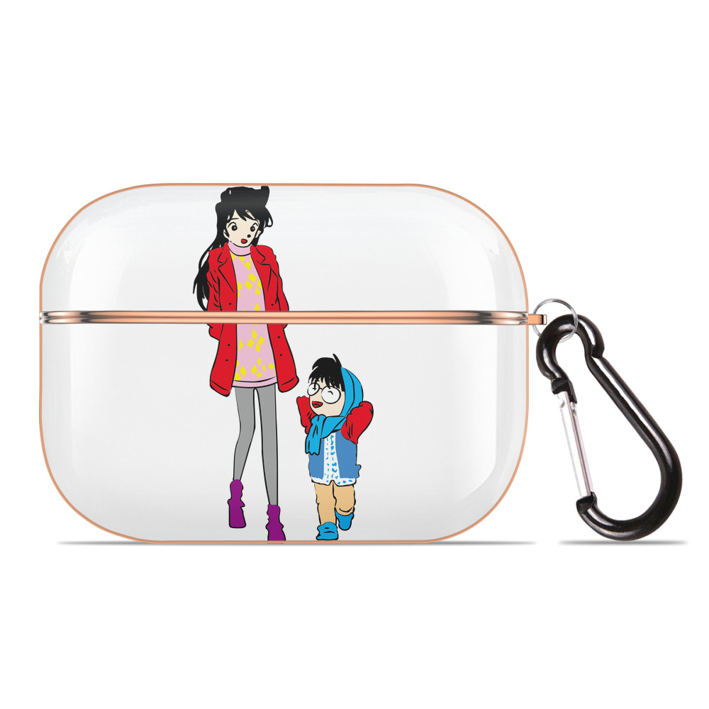 （画像用） 名探偵コナン 江戸川 コナン Detective Conan Conan Edogawa 【AirPods Pro用】ハードシェル保護ケース｜耐衝撃・防指紋・カラビナ付き商品仕様