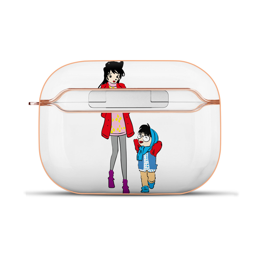 （画像用） 名探偵コナン 江戸川 コナン Detective Conan Conan Edogawa 【AirPods Pro用】ハードシェル保護ケース｜耐衝撃・防指紋・カラビナ付き商品仕様