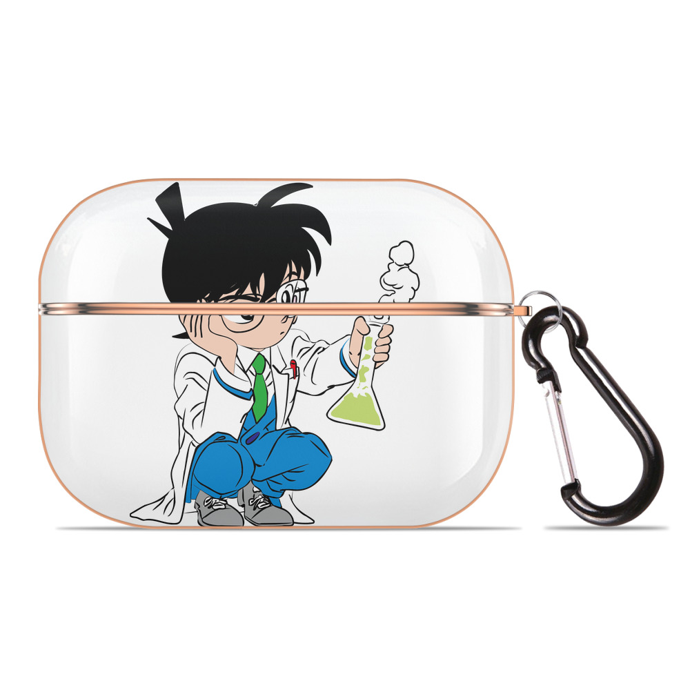 （画像用） 名探偵コナン 江戸川 コナン Detective Conan Conan Edogawa 【AirPods Pro用】ハードシェル保護ケース｜耐衝撃・防指紋・カラビナ付き商品仕様