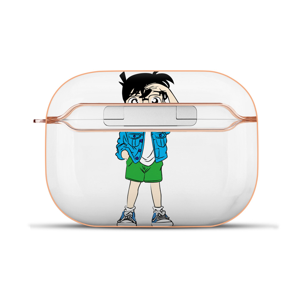 （画像用） 名探偵コナン 江戸川 コナン Detective Conan Conan Edogawa 【AirPods Pro用】ハードシェル保護ケース｜耐衝撃・防指紋・カラビナ付き商品仕様