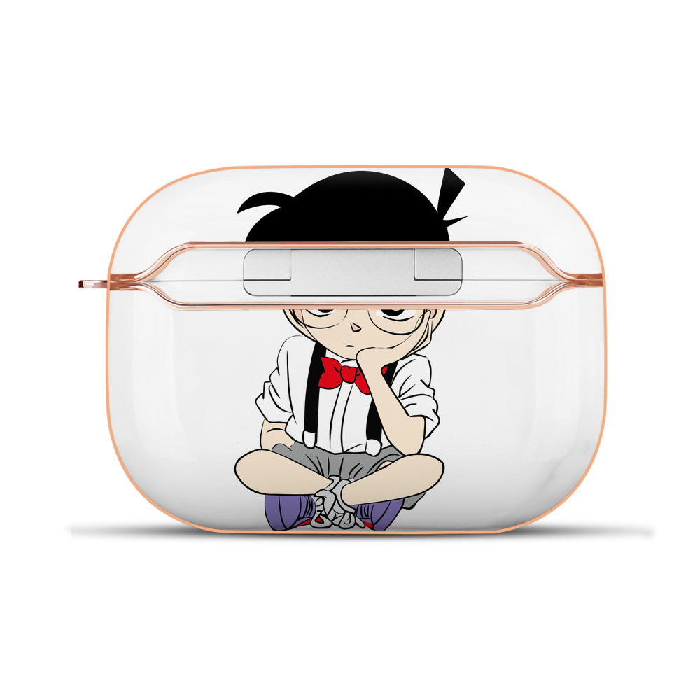 （画像用） 名探偵コナン 江戸川 コナン Detective Conan Conan Edogawa 【AirPods Pro用】ハードシェル保護ケース｜耐衝撃・防指紋・カラビナ付き商品仕様