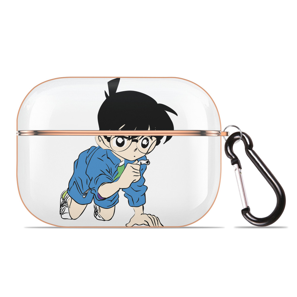 （画像用） 名探偵コナン 江戸川 コナン Detective Conan Conan Edogawa 【AirPods Pro用】ハードシェル保護ケース｜耐衝撃・防指紋・カラビナ付き商品仕様