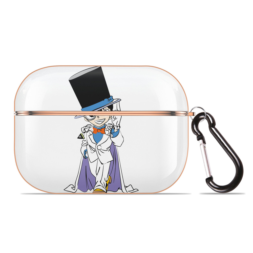 （画像用） 名探偵コナン 江戸川 コナン Detective Conan Conan Edogawa 【AirPods Pro用】ハードシェル保護ケース｜耐衝撃・防指紋・カラビナ付き商品仕様
