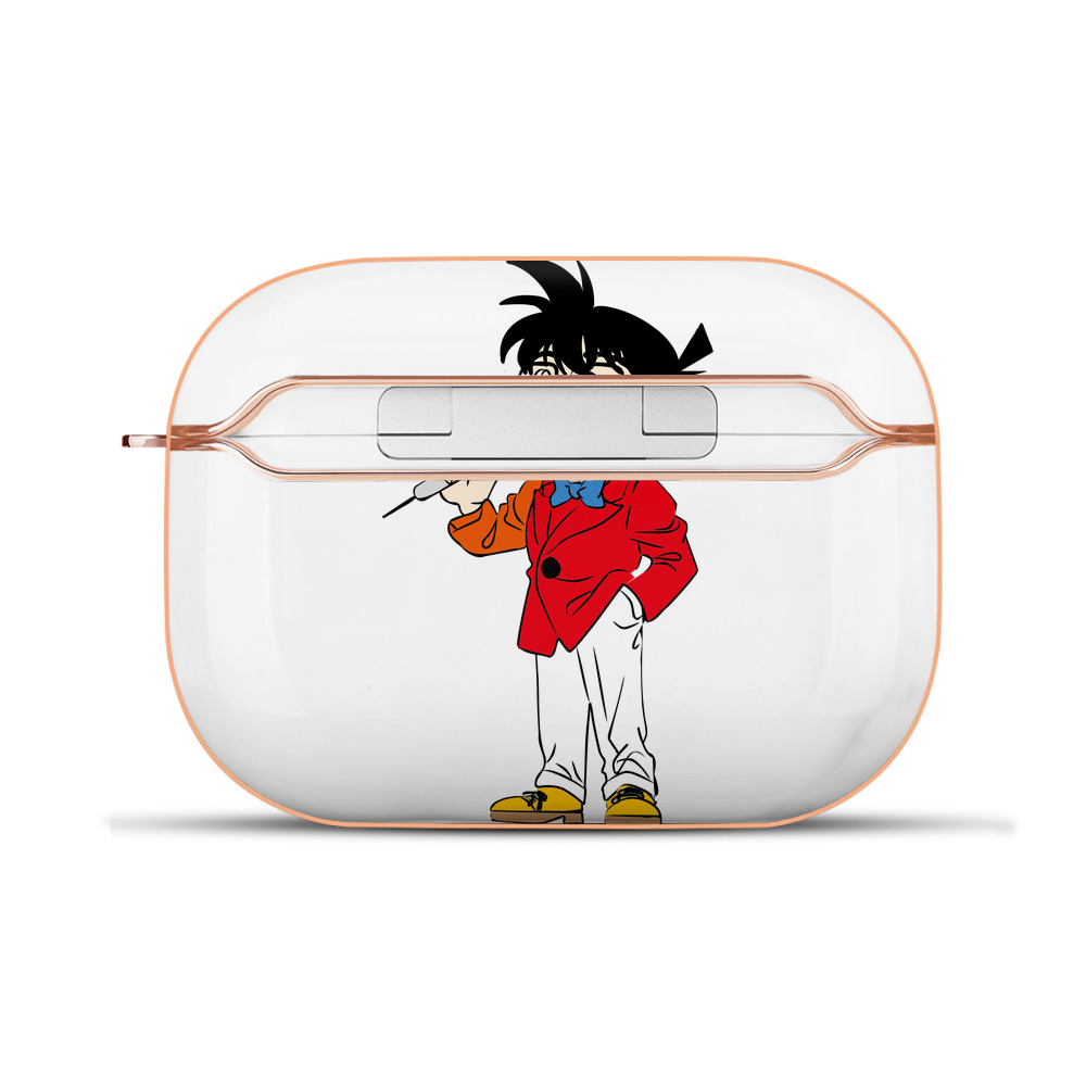 （画像用） 名探偵コナン 江戸川 コナン Detective Conan Conan Edogawa 【AirPods Pro用】ハードシェル保護ケース｜耐衝撃・防指紋・カラビナ付き商品仕様