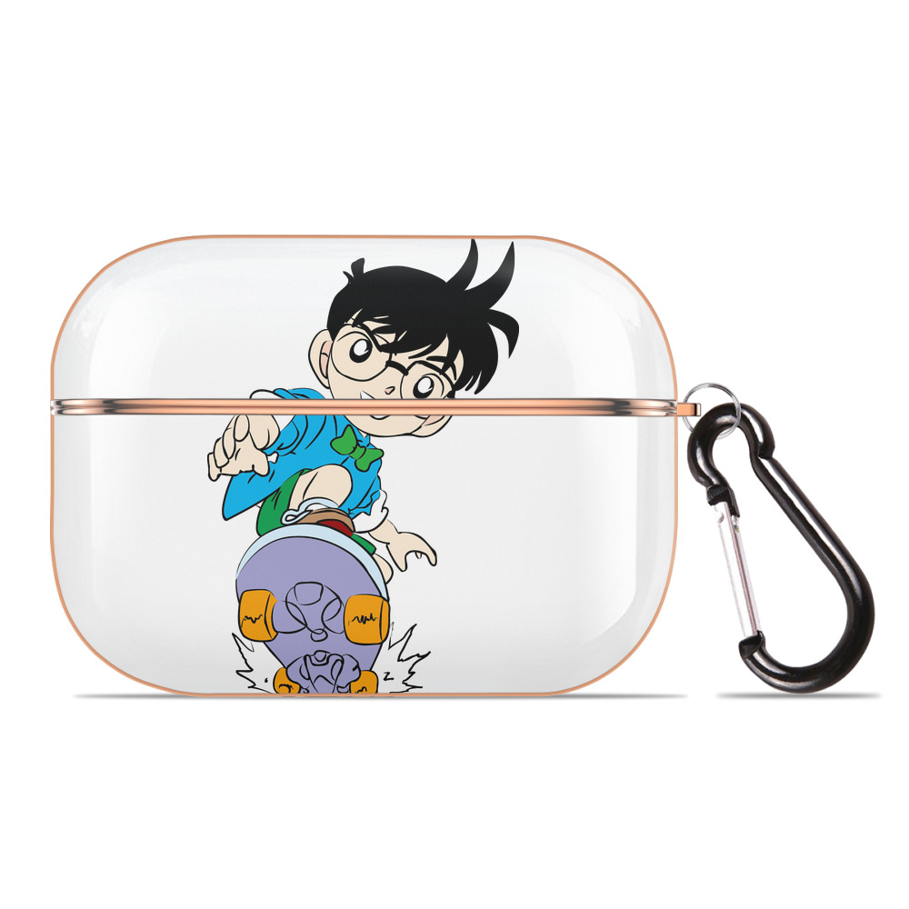 （画像用） 名探偵コナン 江戸川 コナン Detective Conan Conan Edogawa 【AirPods Pro用】ハードシェル保護ケース｜耐衝撃・防指紋・カラビナ付き商品仕様
