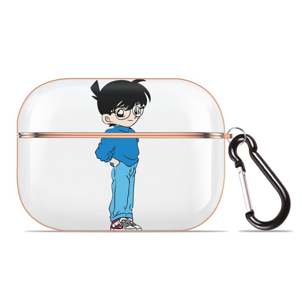（画像用） 名探偵コナン 江戸川 コナン Detective Conan Conan Edogawa 【AirPods Pro用】ハードシェル保護ケース｜耐衝撃・防指紋・カラビナ付き商品仕様