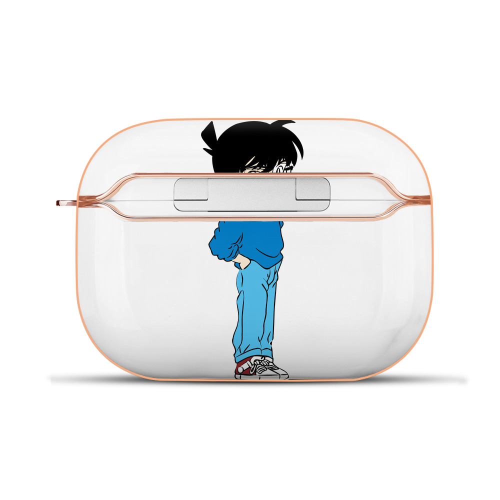 （画像用） 名探偵コナン 江戸川 コナン Detective Conan Conan Edogawa 【AirPods Pro用】ハードシェル保護ケース｜耐衝撃・防指紋・カラビナ付き商品仕様