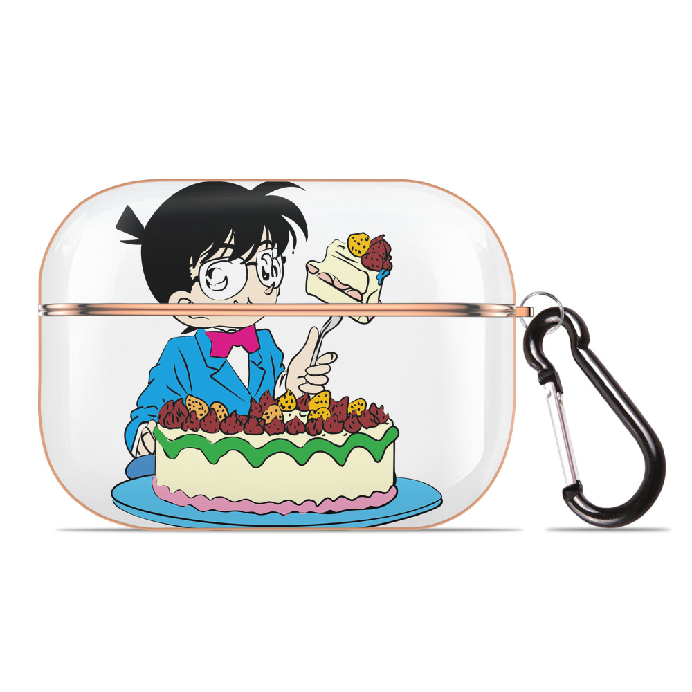 （画像用） 名探偵コナン 江戸川 コナン Detective Conan Conan Edogawa 【AirPods Pro用】ハードシェル保護ケース｜耐衝撃・防指紋・カラビナ付き商品仕様