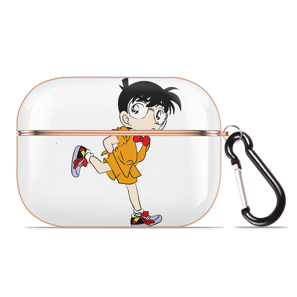 （画像用） 名探偵コナン 江戸川 コナン Detective Conan Conan Edogawa 【AirPods Pro用】ハードシェル保護ケース｜耐衝撃・防指紋・カラビナ付き商品仕様