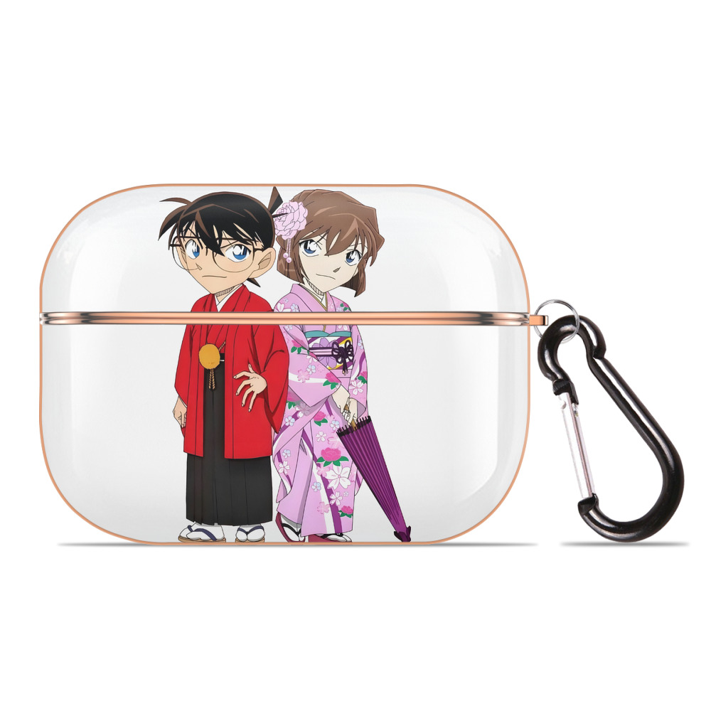 （画像用） 名探偵コナン 江戸川 コナン Detective Conan Conan Edogawa 【AirPods Pro用】ハードシェル保護ケース｜耐衝撃・防指紋・カラビナ付き商品仕様