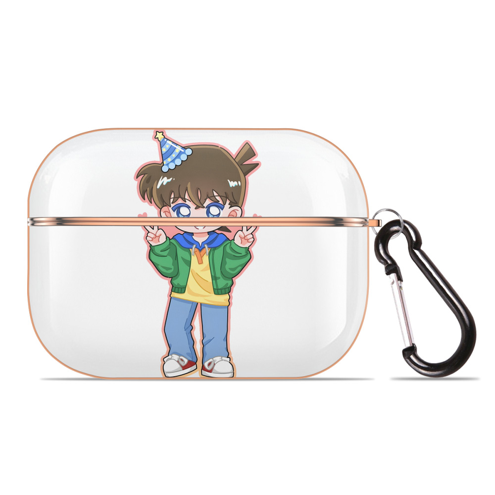 （画像用） 名探偵コナン 江戸川 コナン Detective Conan Conan Edogawa 【AirPods Pro用】ハードシェル保護ケース｜耐衝撃・防指紋・カラビナ付き商品仕様