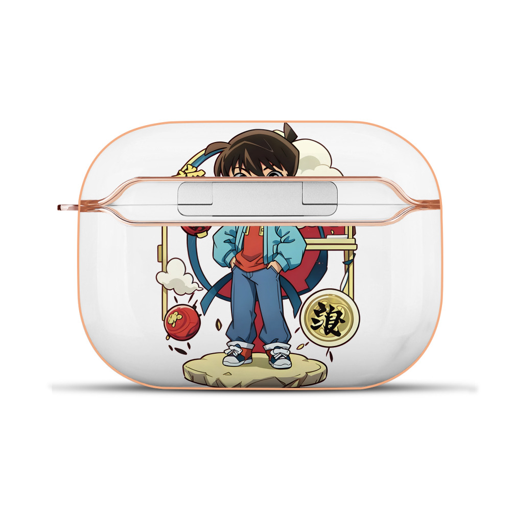 （画像用） 名探偵コナン 江戸川 コナン Detective Conan Conan Edogawa 【AirPods Pro用】ハードシェル保護ケース｜耐衝撃・防指紋・カラビナ付き商品仕様