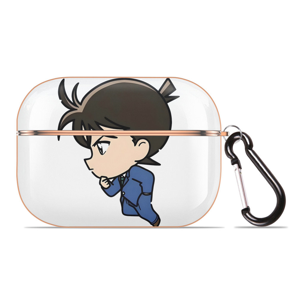 （画像用） 名探偵コナン 江戸川 コナン Detective Conan Conan Edogawa 【AirPods Pro用】ハードシェル保護ケース｜耐衝撃・防指紋・カラビナ付き商品仕様