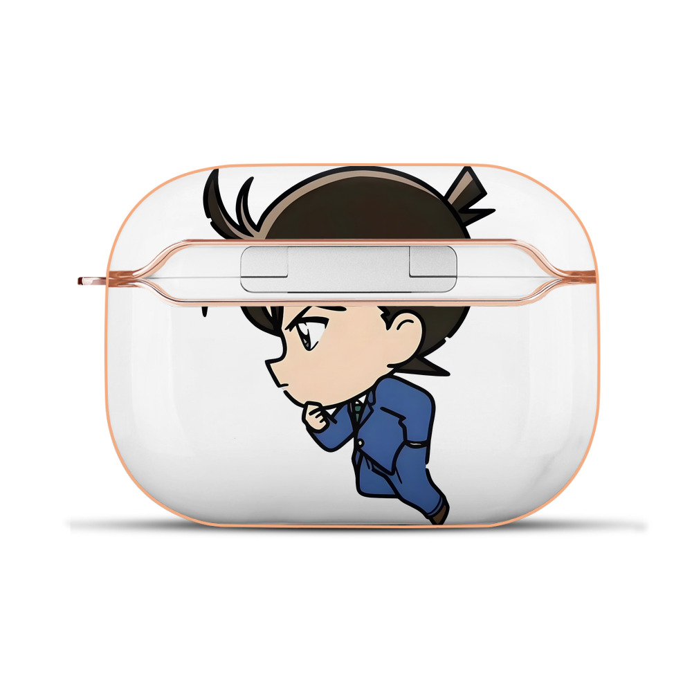 （画像用） 名探偵コナン 江戸川 コナン Detective Conan Conan Edogawa 【AirPods Pro用】ハードシェル保護ケース｜耐衝撃・防指紋・カラビナ付き商品仕様