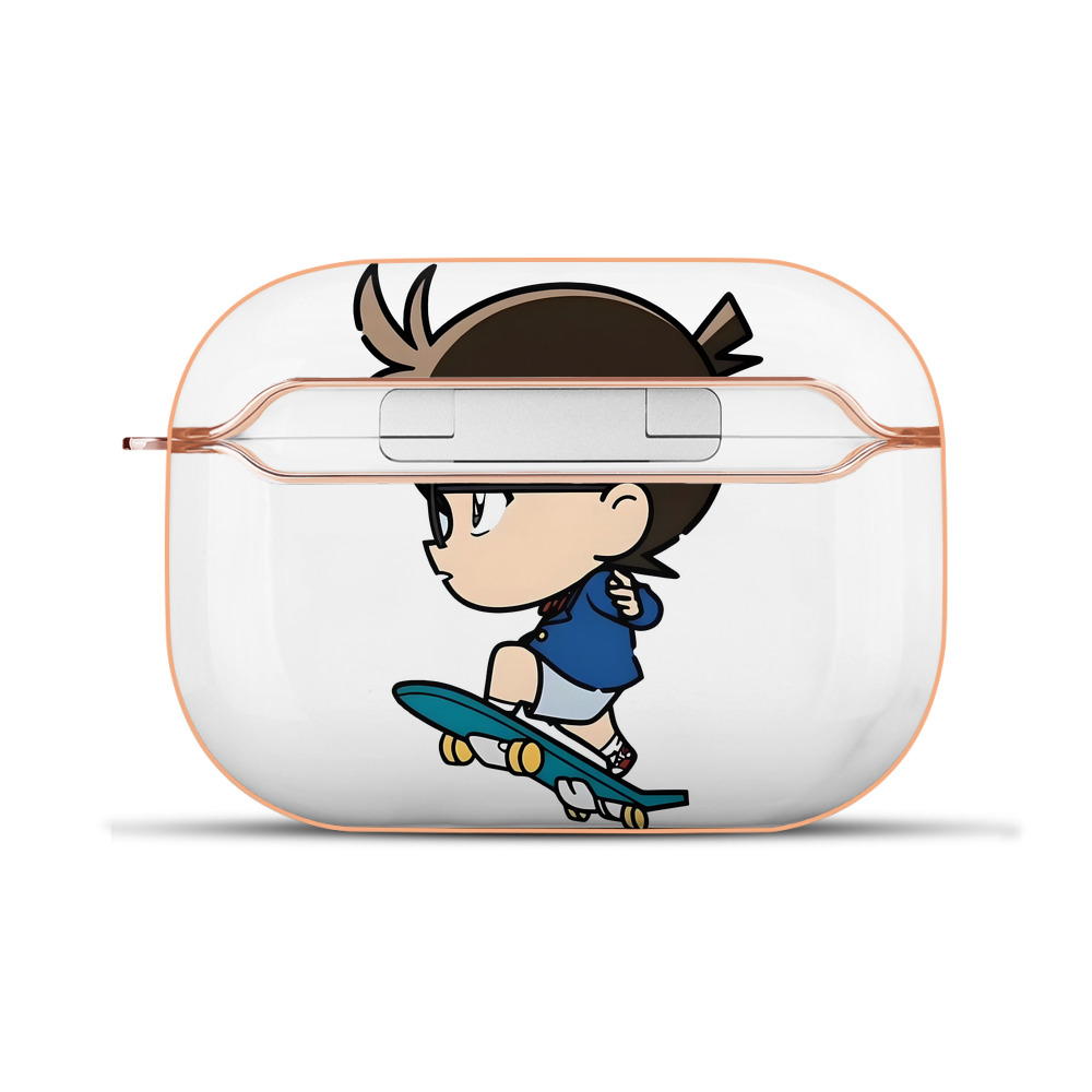 （画像用） 名探偵コナン 江戸川 コナン Detective Conan Conan Edogawa 【AirPods Pro用】ハードシェル保護ケース｜耐衝撃・防指紋・カラビナ付き商品仕様