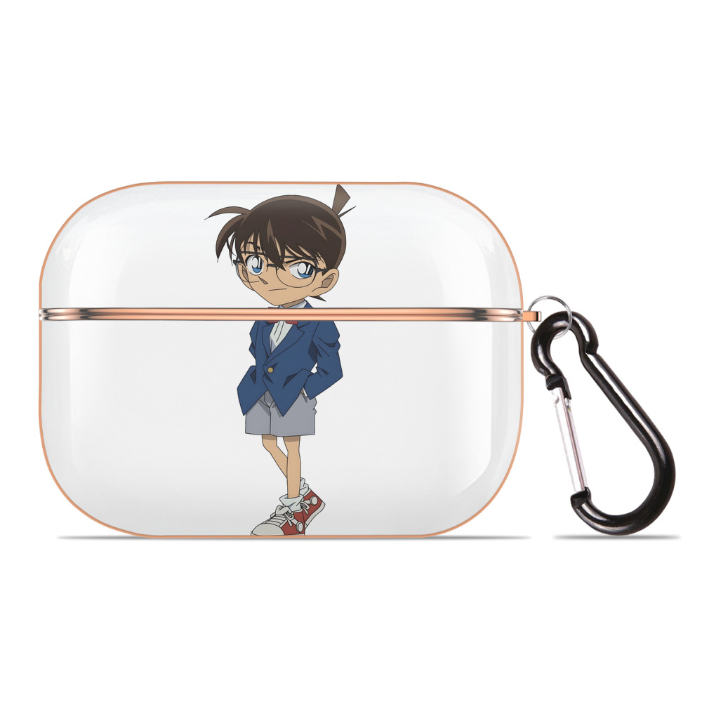 （画像用） 名探偵コナン 江戸川 コナン Detective Conan Conan Edogawa 【AirPods Pro用】ハードシェル保護ケース｜耐衝撃・防指紋・カラビナ付き商品仕様