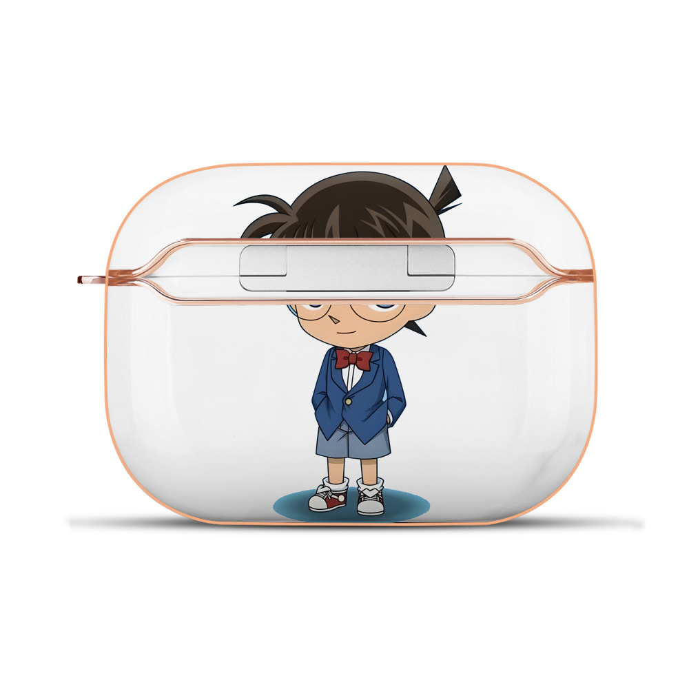 （画像用） 名探偵コナン 江戸川 コナン Detective Conan Conan Edogawa 【AirPods Pro用】ハードシェル保護ケース｜耐衝撃・防指紋・カラビナ付き商品仕様