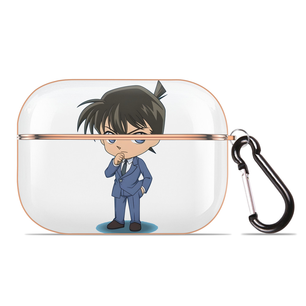 （画像用） 名探偵コナン 江戸川 コナン Detective Conan Conan Edogawa 【AirPods Pro用】ハードシェル保護ケース｜耐衝撃・防指紋・カラビナ付き商品仕様