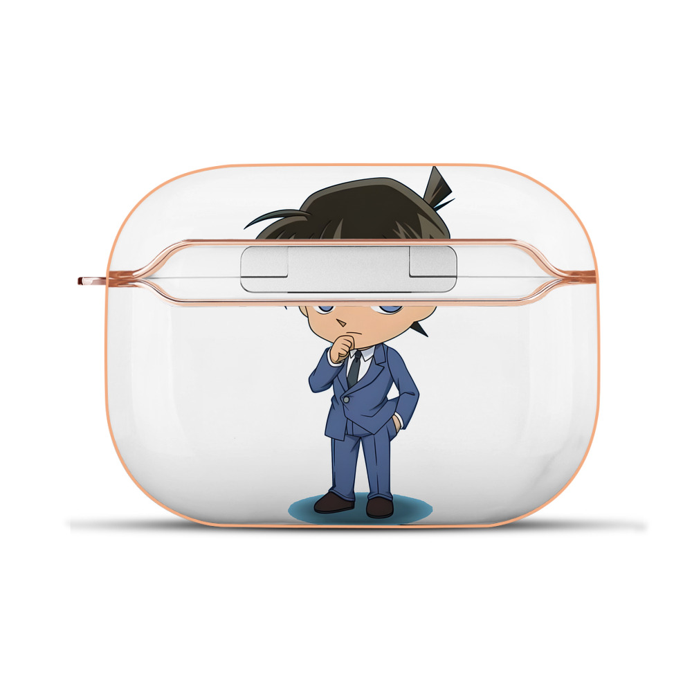 （画像用） 名探偵コナン 江戸川 コナン Detective Conan Conan Edogawa 【AirPods Pro用】ハードシェル保護ケース｜耐衝撃・防指紋・カラビナ付き商品仕様
