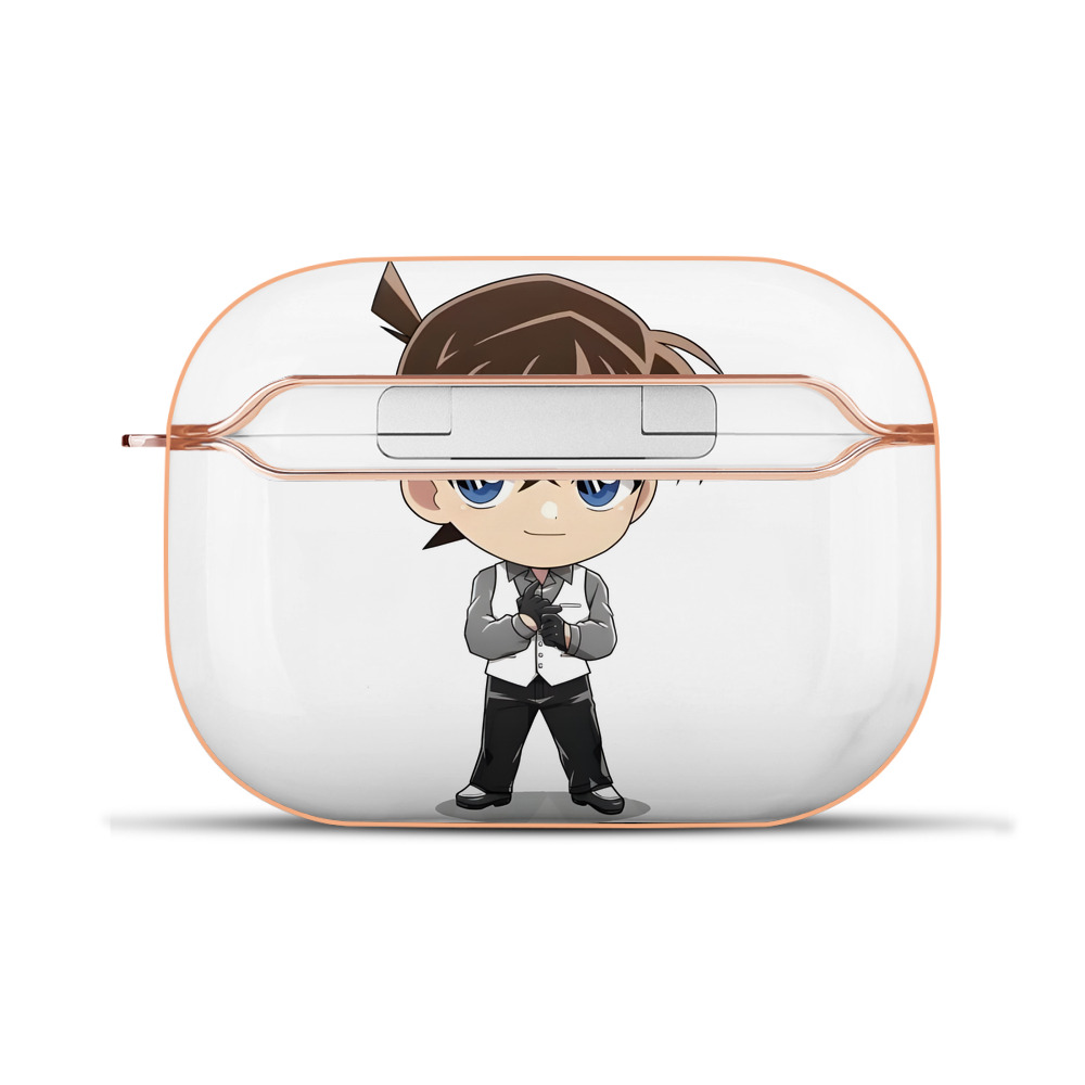 （画像用） 名探偵コナン 江戸川 コナン Detective Conan Conan Edogawa 【AirPods Pro用】ハードシェル保護ケース｜耐衝撃・防指紋・カラビナ付き商品仕様