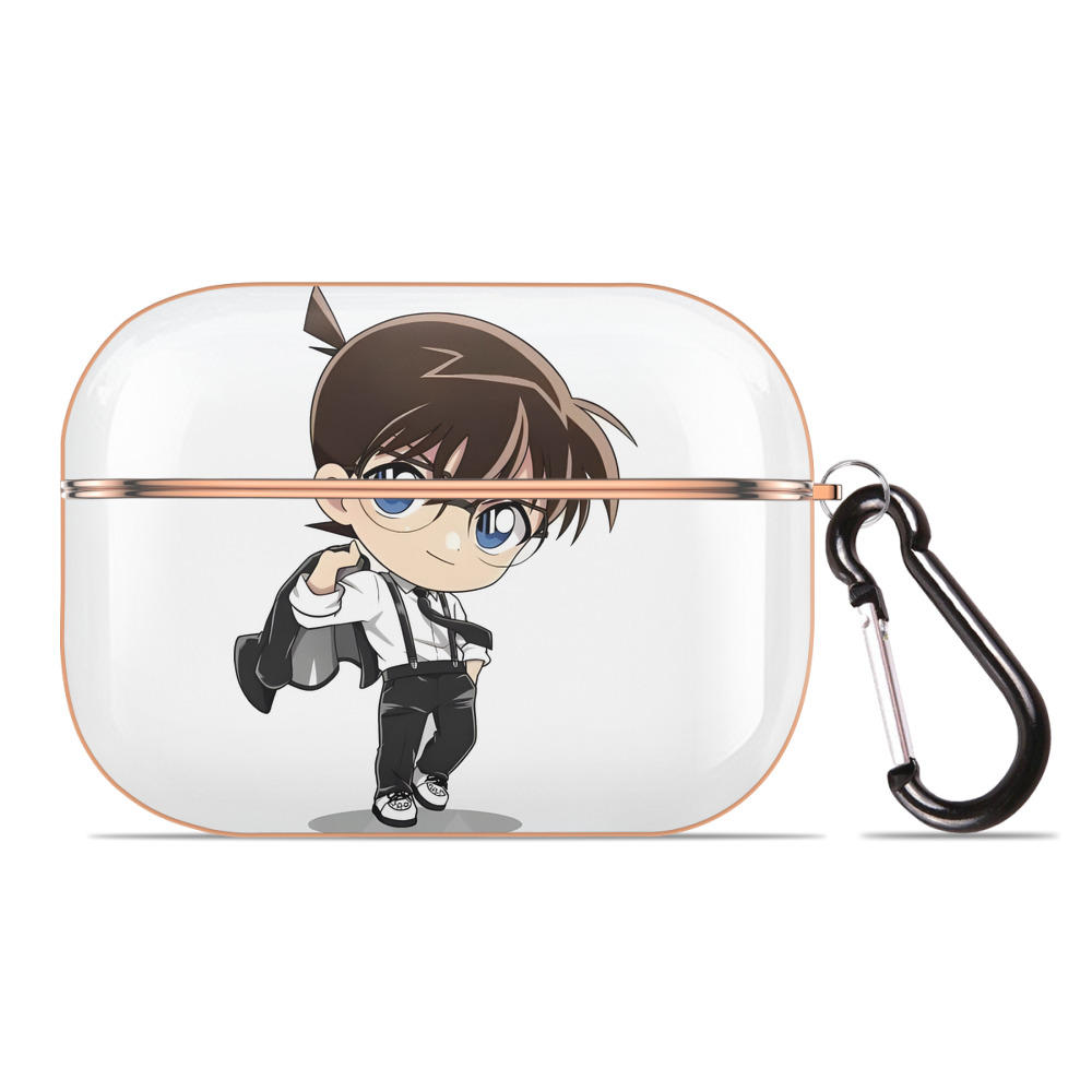 （画像用） 名探偵コナン 江戸川 コナン Detective Conan Conan Edogawa 【AirPods Pro用】ハードシェル保護ケース｜耐衝撃・防指紋・カラビナ付き商品仕様