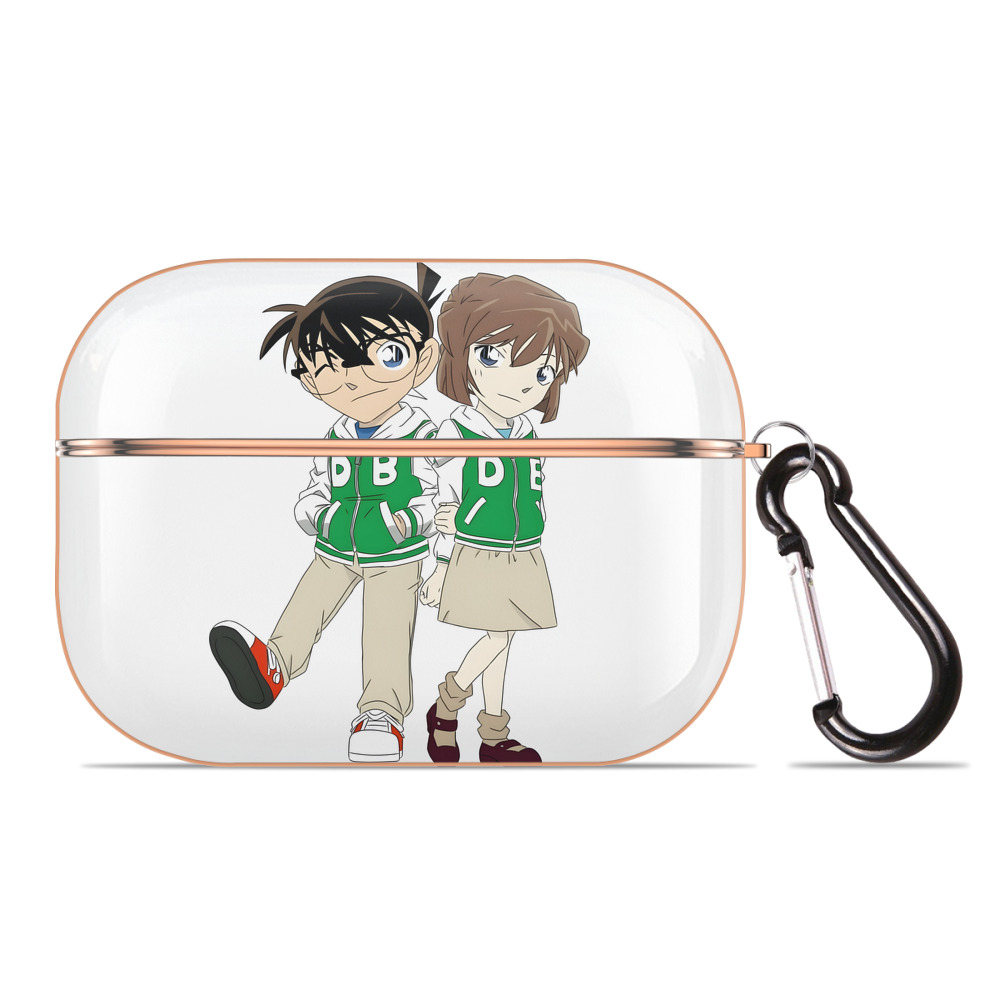 （画像用） 名探偵コナン 江戸川 コナン Detective Conan Conan Edogawa 【AirPods Pro用】ハードシェル保護ケース｜耐衝撃・防指紋・カラビナ付き商品仕様