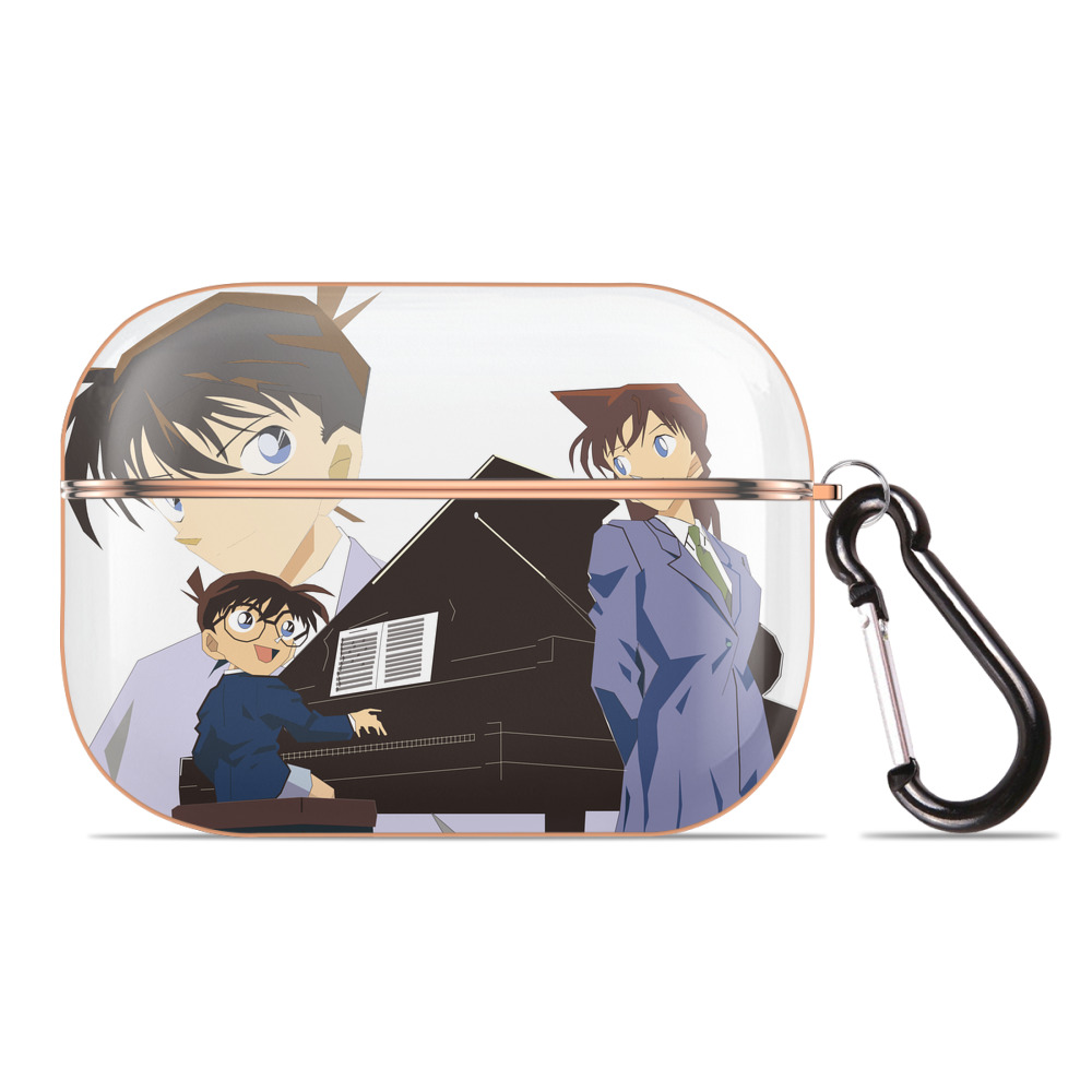 （画像用） 名探偵コナン 毛利 蘭 もうり らん、モーリ ラン Detective Conan Rachel Moore 【AirPods Pro用】ハードシェル保護ケース｜耐衝撃・防指紋・カラビナ付き商品仕様