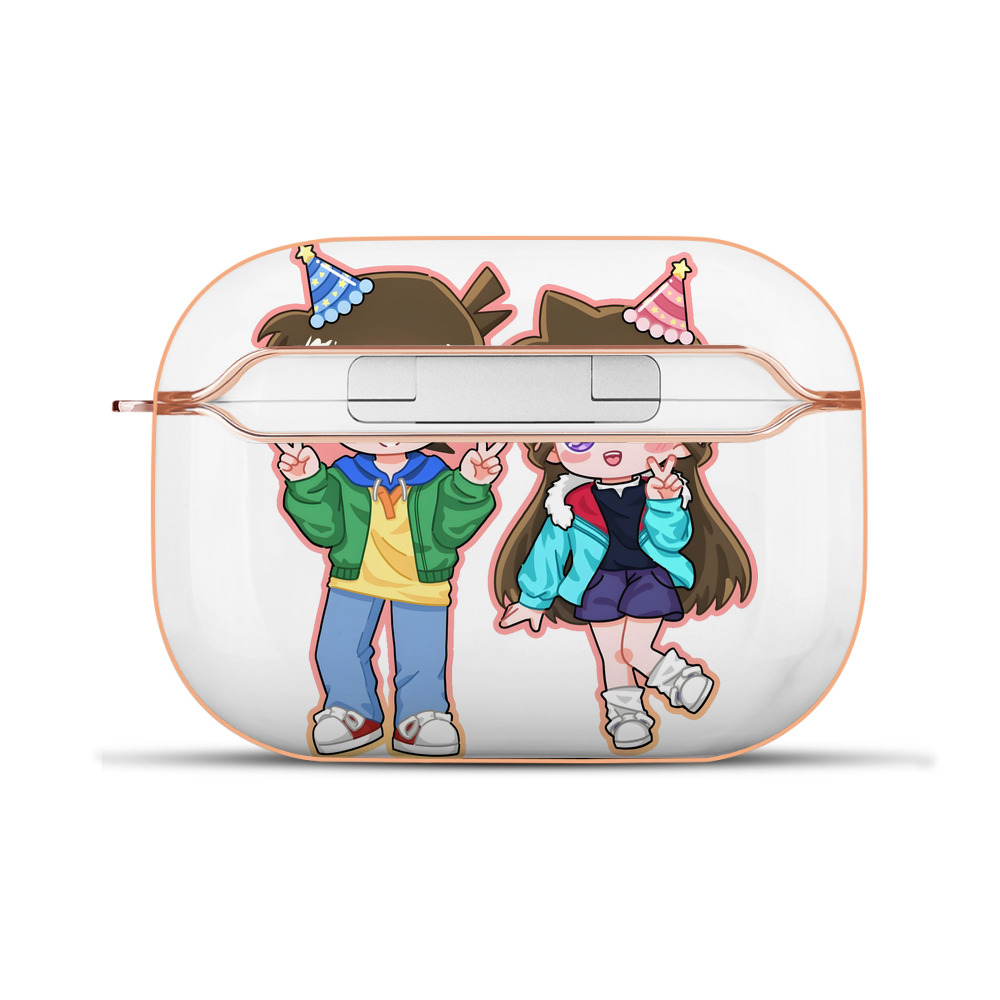（画像用） 名探偵コナン 毛利 蘭 もうり らん、モーリ ラン Detective Conan Rachel Moore 【AirPods Pro用】ハードシェル保護ケース｜耐衝撃・防指紋・カラビナ付き商品仕様