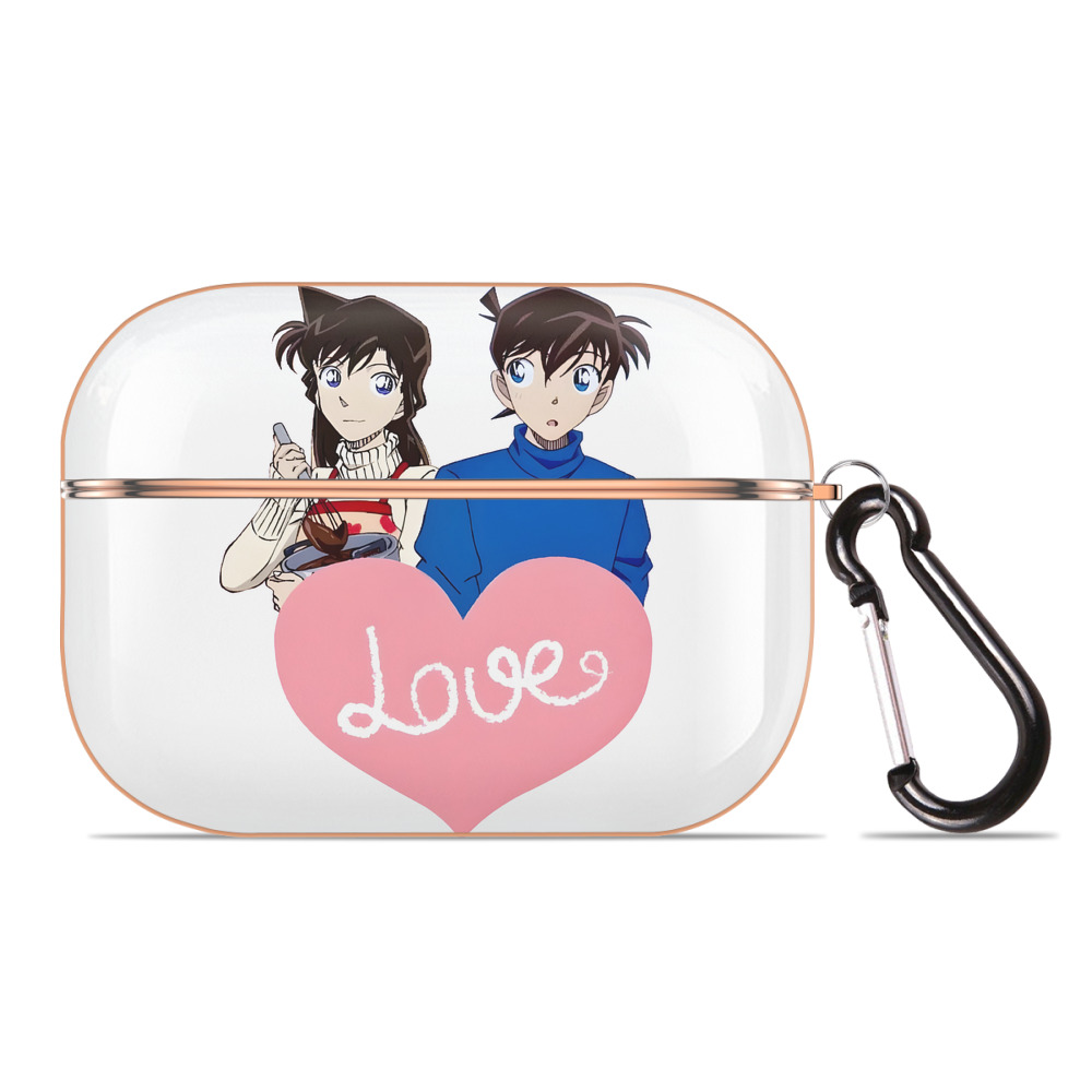 （画像用） 名探偵コナン 毛利 蘭 もうり らん、モーリ ラン Detective Conan Rachel Moore 【AirPods Pro用】ハードシェル保護ケース｜耐衝撃・防指紋・カラビナ付き商品仕様