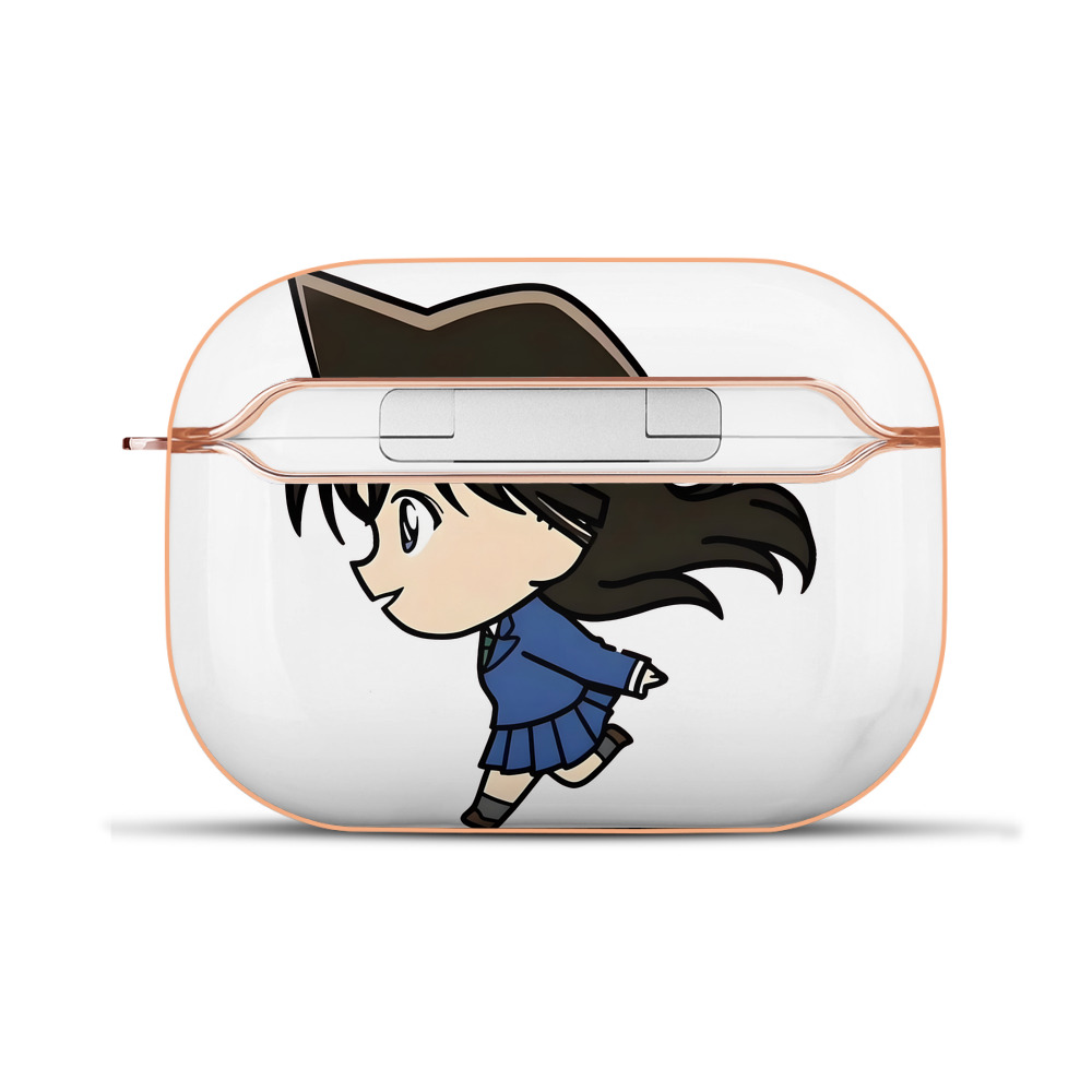 （画像用） 名探偵コナン 毛利 蘭 もうり らん、モーリ ラン Detective Conan Rachel Moore 【AirPods Pro用】ハードシェル保護ケース｜耐衝撃・防指紋・カラビナ付き商品仕様