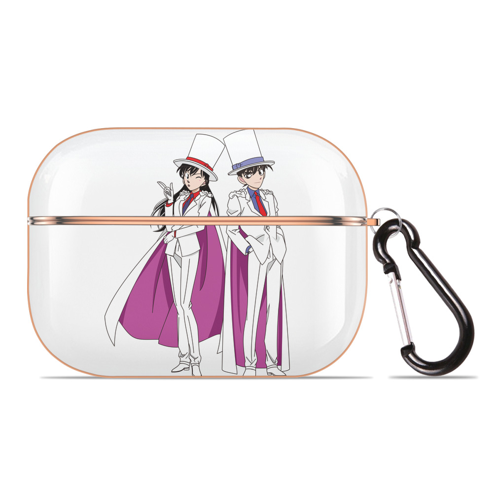 （画像用） 名探偵コナン くろば かいと Detective Conan Kuroba Kaito 【AirPods Pro用】ハードシェル保護ケース｜耐衝撃・防指紋・カラビナ付き商品仕様