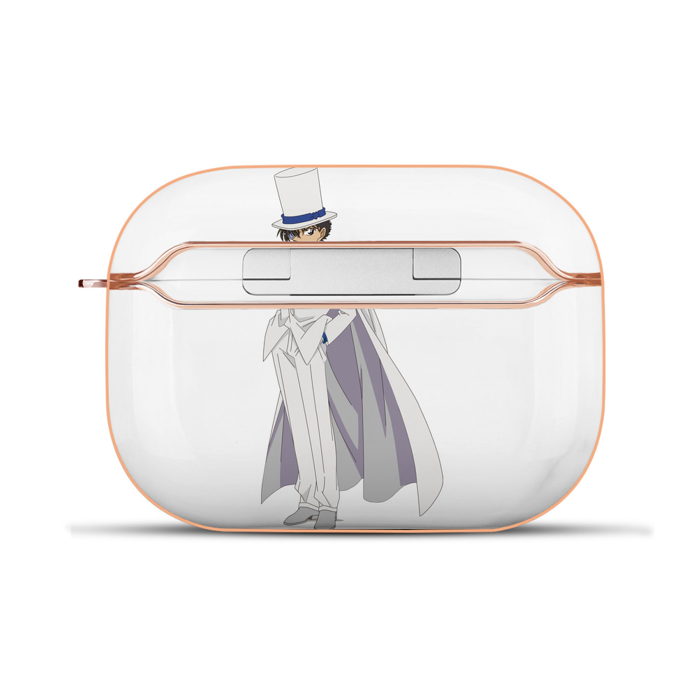 （画像用） 名探偵コナン くろば かいと Detective Conan Kuroba Kaito 【AirPods Pro用】ハードシェル保護ケース｜耐衝撃・防指紋・カラビナ付き商品仕様