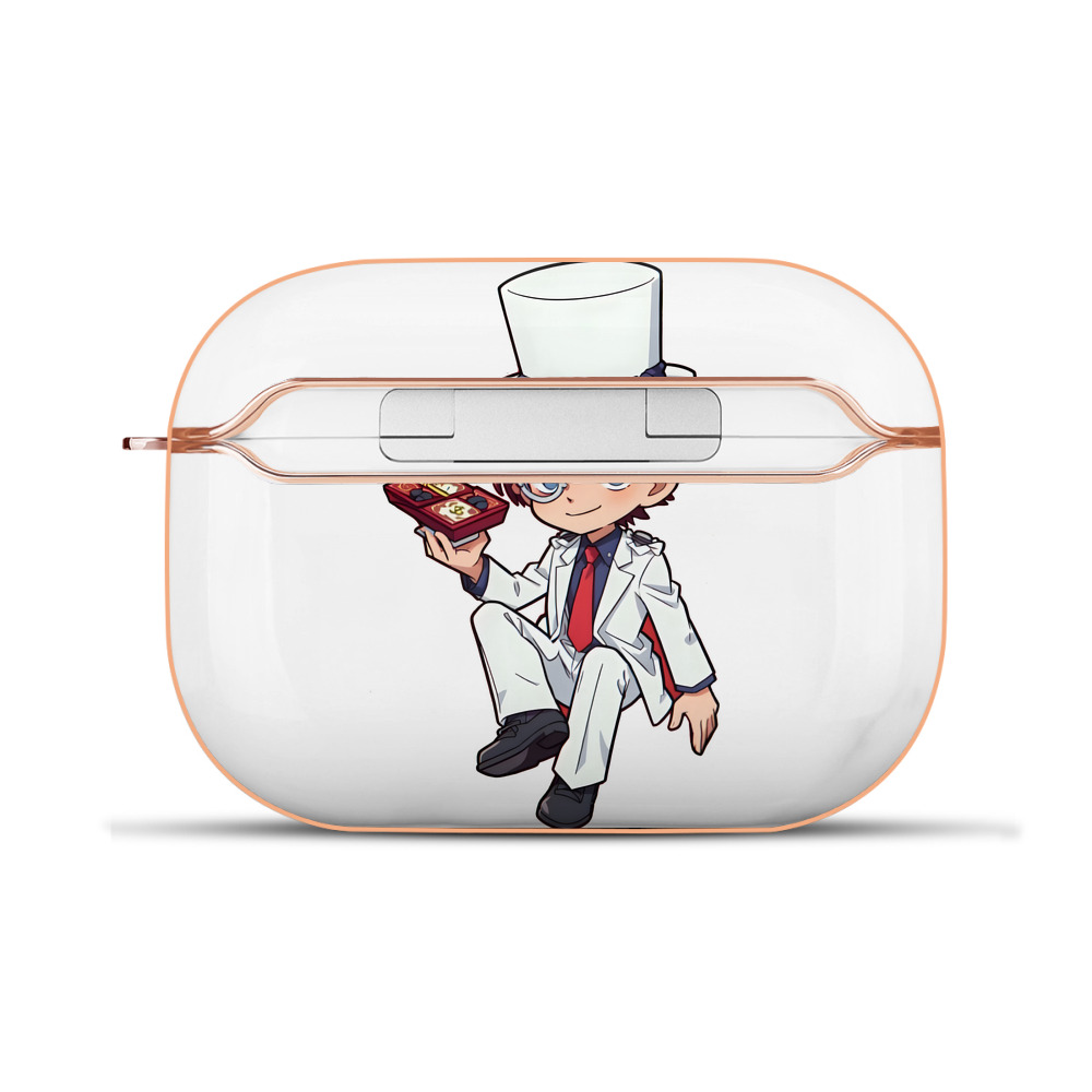 （画像用） 名探偵コナン くろば かいと Detective Conan Kuroba Kaito 【AirPods Pro用】ハードシェル保護ケース｜耐衝撃・防指紋・カラビナ付き商品仕様