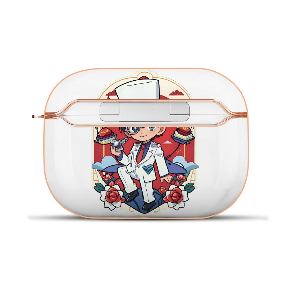 （画像用） 名探偵コナン くろば かいと Detective Conan Kuroba Kaito 【AirPods Pro用】ハードシェル保護ケース｜耐衝撃・防指紋・カラビナ付き商品仕様