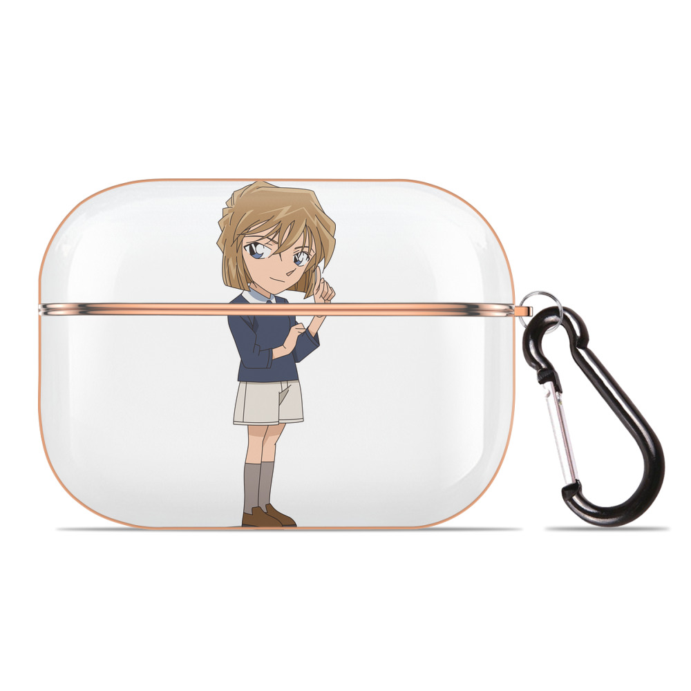 （画像用） 名探偵コナン 灰原 哀 はいばら あい Detective Conan Anita Hailey、Vi Graythorn Haibara Ai 【AirPods Pro用】ハードシェル保護ケース｜耐衝撃・防指紋・カラビナ付き商品仕様
