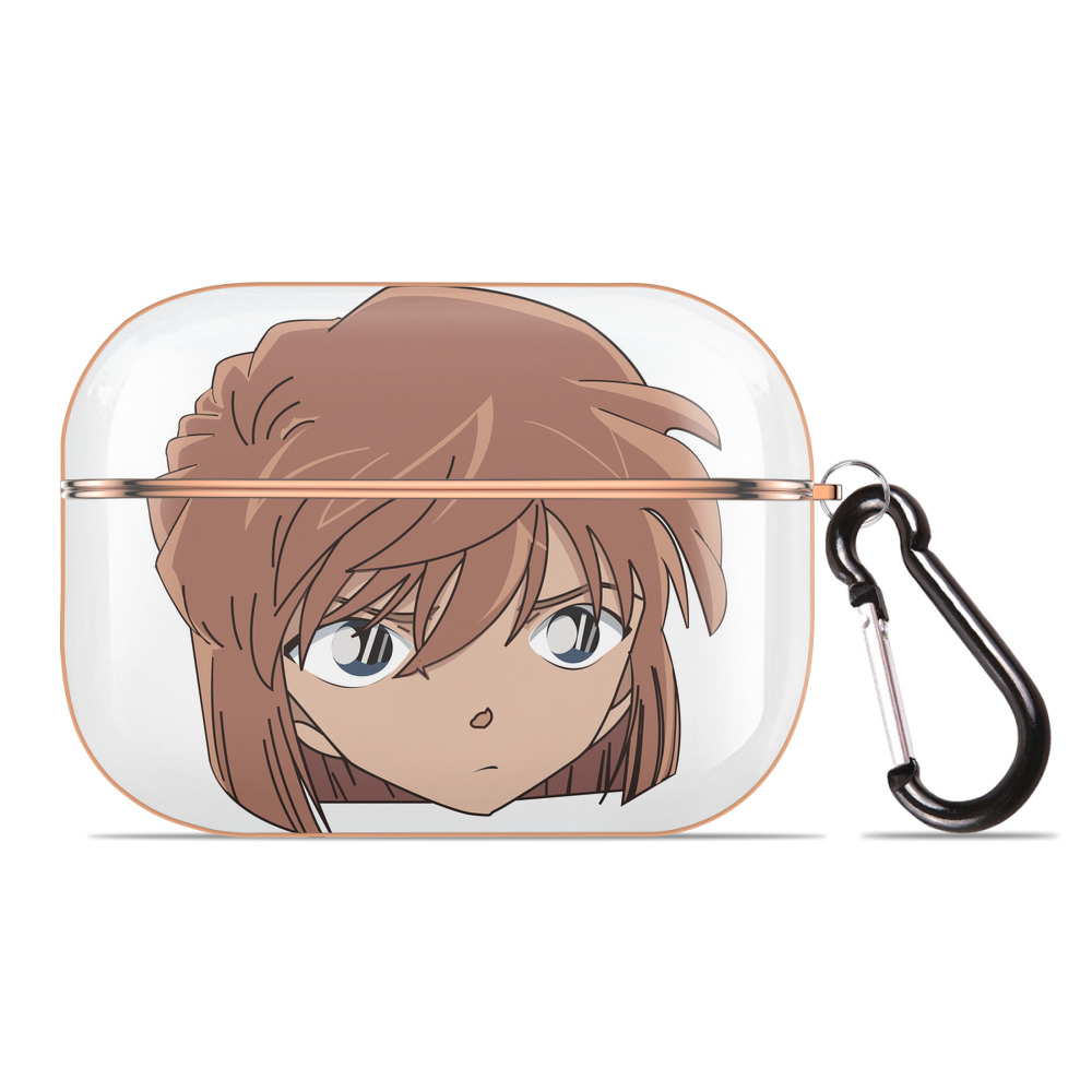 （画像用） 名探偵コナン 灰原 哀 はいばら あい Detective Conan Anita Hailey、Vi Graythorn Haibara Ai 【AirPods Pro用】ハードシェル保護ケース｜耐衝撃・防指紋・カラビナ付き商品仕様