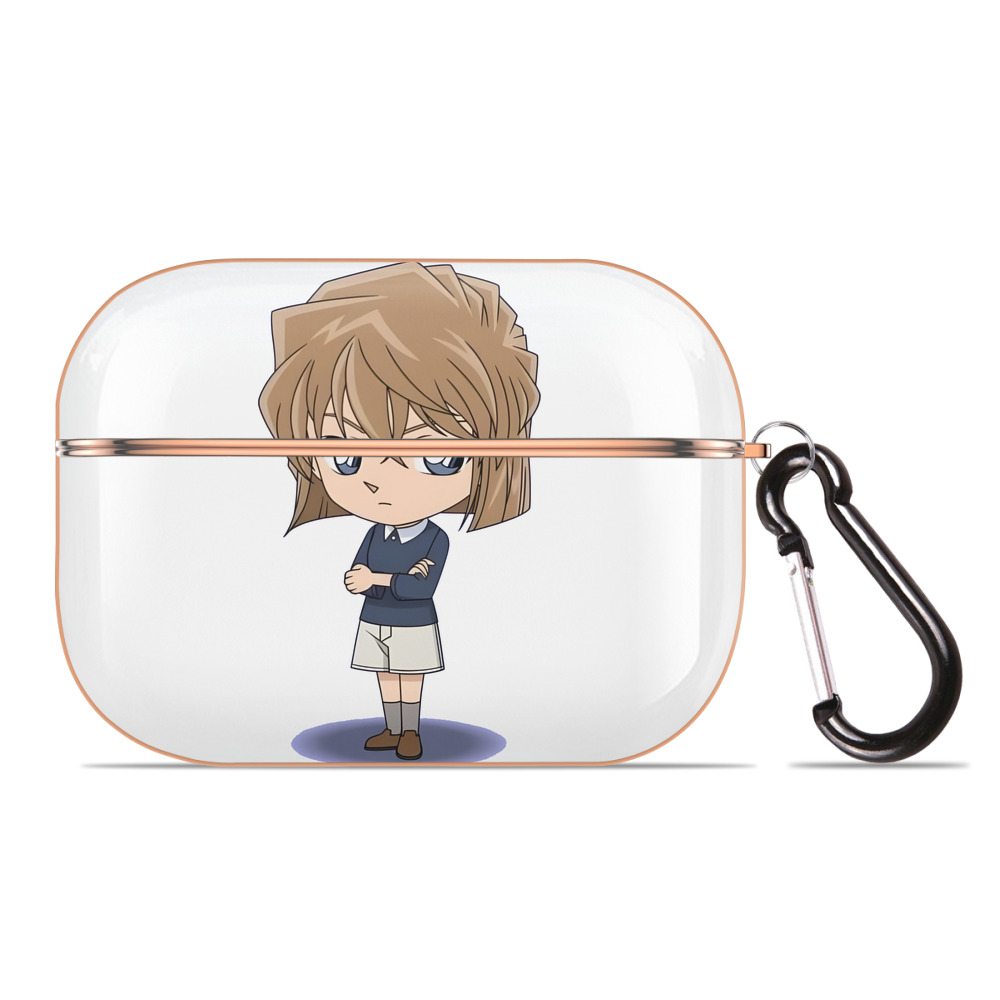 （画像用） 名探偵コナン 灰原 哀 はいばら あい Detective Conan Anita Hailey、Vi Graythorn Haibara Ai 【AirPods Pro用】ハードシェル保護ケース｜耐衝撃・防指紋・カラビナ付き商品仕様