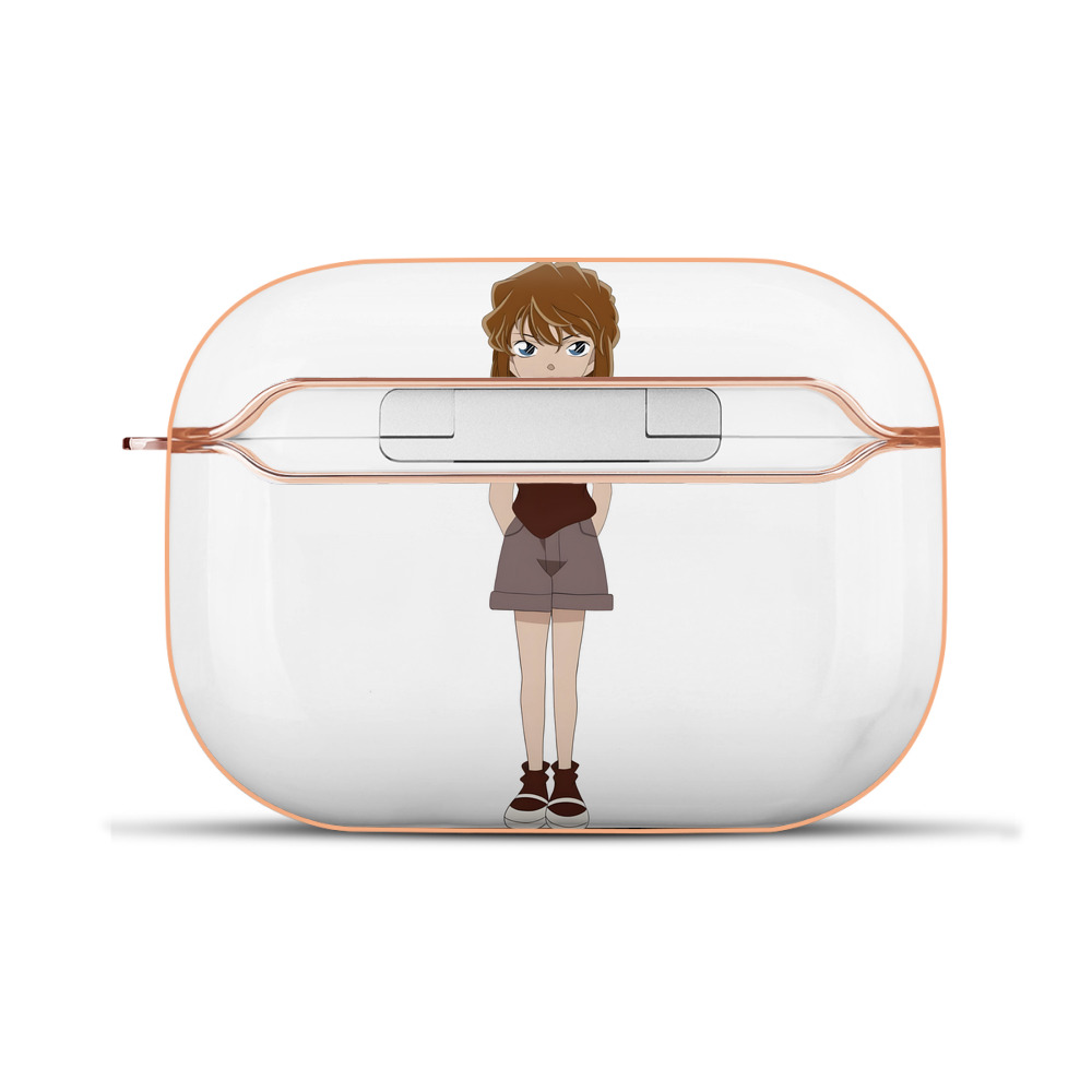 （画像用） 名探偵コナン 灰原 哀 はいばら あい Detective Conan Anita Hailey、Vi Graythorn Haibara Ai 【AirPods Pro用】ハードシェル保護ケース｜耐衝撃・防指紋・カラビナ付き商品仕様