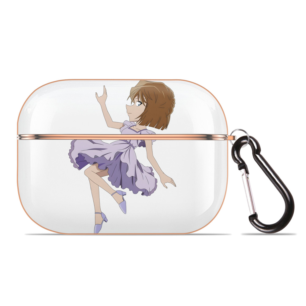 （画像用） 名探偵コナン 灰原 哀 はいばら あい Detective Conan Anita Hailey、Vi Graythorn Haibara Ai 【AirPods Pro用】ハードシェル保護ケース｜耐衝撃・防指紋・カラビナ付き商品仕様
