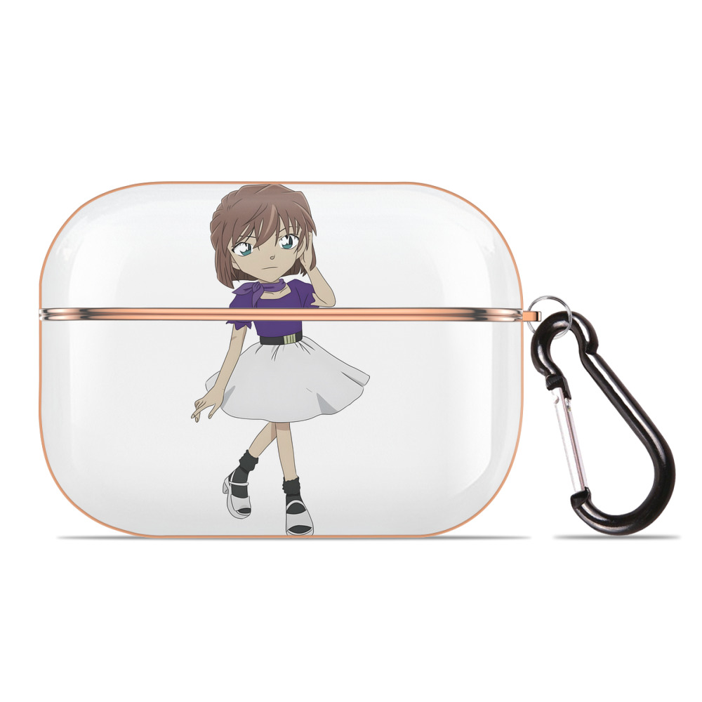 （画像用） 名探偵コナン 灰原 哀 はいばら あい Detective Conan Anita Hailey、Vi Graythorn Haibara Ai 【AirPods Pro用】ハードシェル保護ケース｜耐衝撃・防指紋・カラビナ付き商品仕様