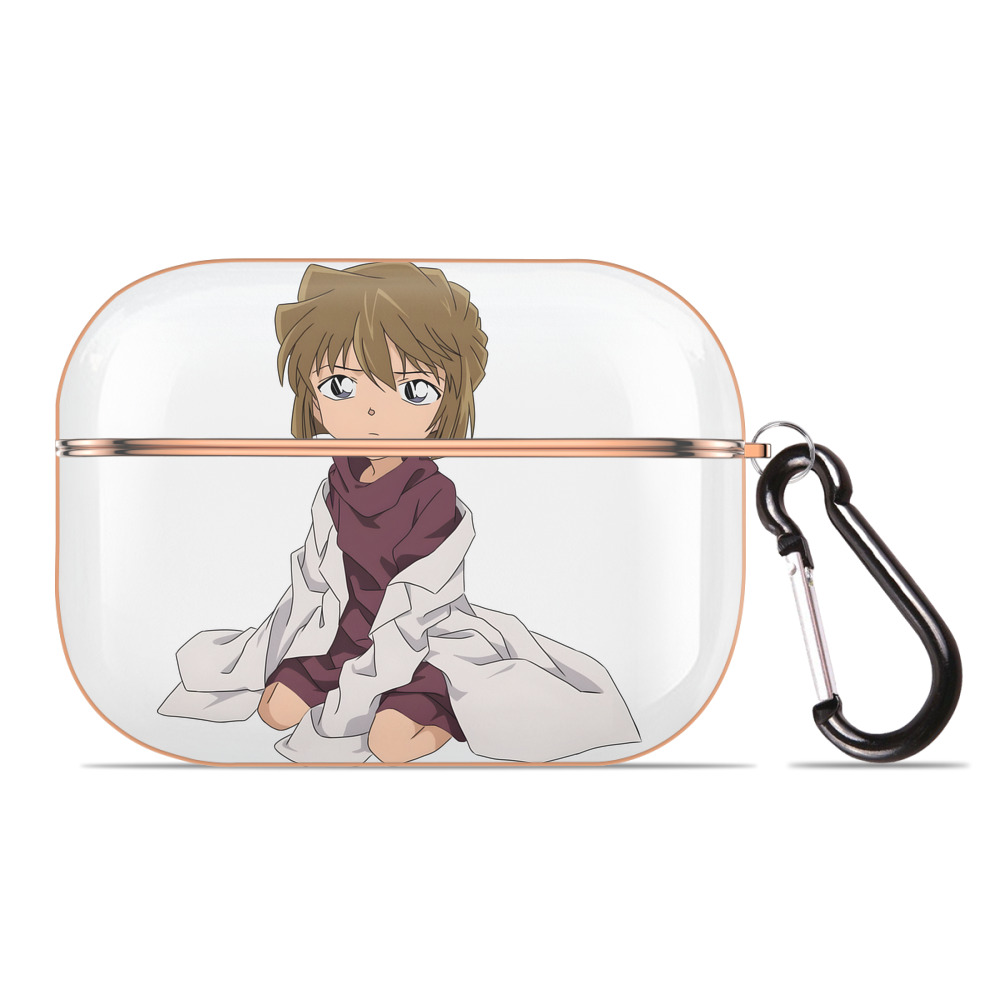 （画像用） 名探偵コナン 灰原 哀 はいばら あい Detective Conan Anita Hailey、Vi Graythorn Haibara Ai 【AirPods Pro用】ハードシェル保護ケース｜耐衝撃・防指紋・カラビナ付き商品仕様