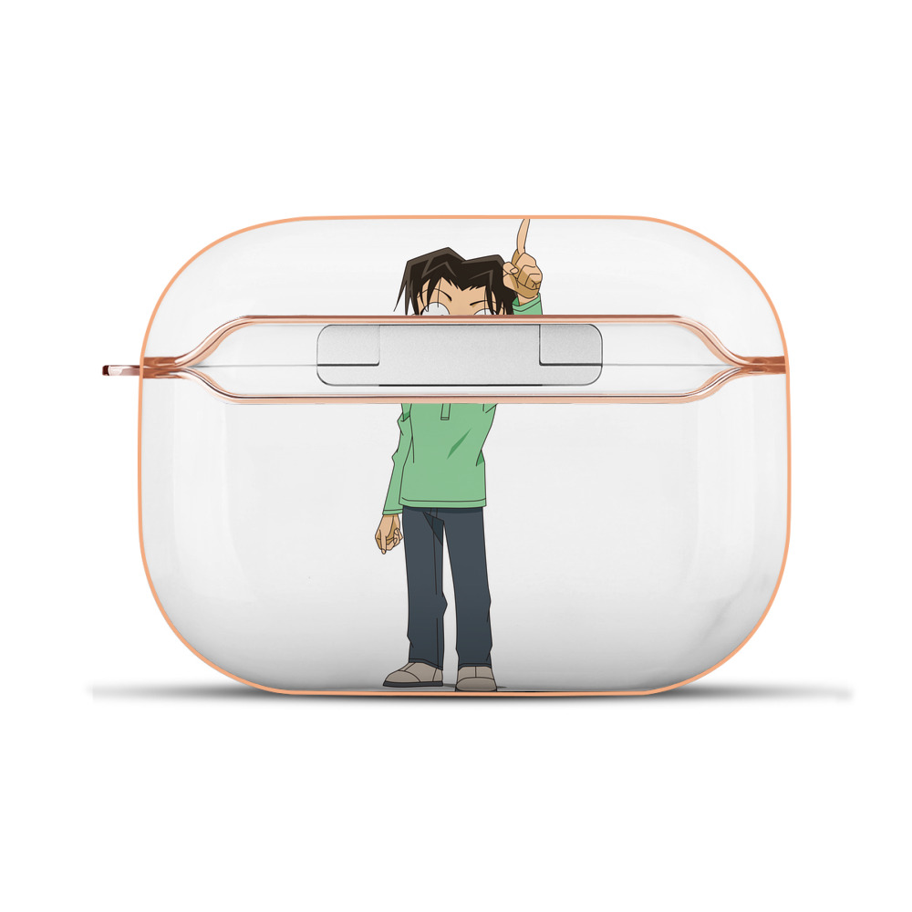 （画像用） 名探偵コナン 円谷 光彦 つぶらや みつひこ Detective Conan Mitch Tennyson 【AirPods Pro用】ハードシェル保護ケース｜耐衝撃・防指紋・カラビナ付き商品仕様