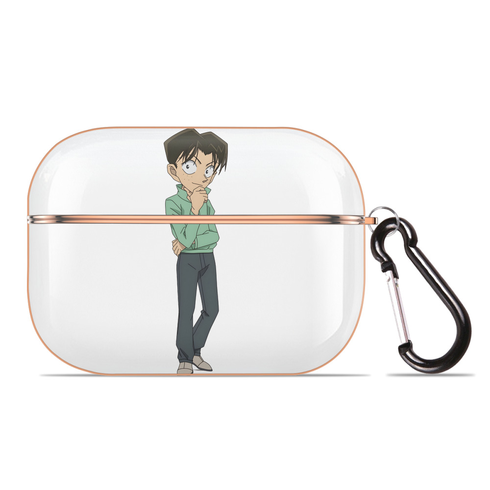 （画像用） 名探偵コナン 円谷 光彦 つぶらや みつひこ Detective Conan Mitch Tennyson 【AirPods Pro用】ハードシェル保護ケース｜耐衝撃・防指紋・カラビナ付き商品仕様
