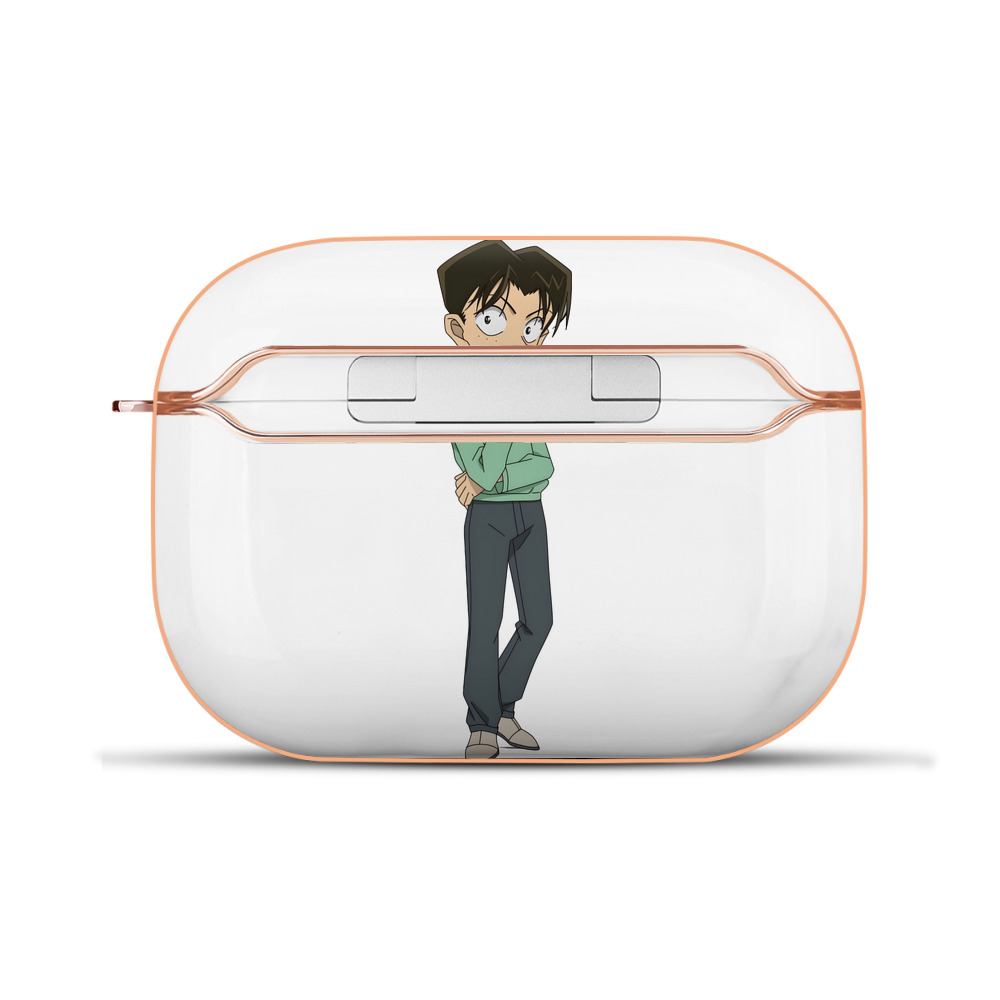 （画像用） 名探偵コナン 円谷 光彦 つぶらや みつひこ Detective Conan Mitch Tennyson 【AirPods Pro用】ハードシェル保護ケース｜耐衝撃・防指紋・カラビナ付き商品仕様