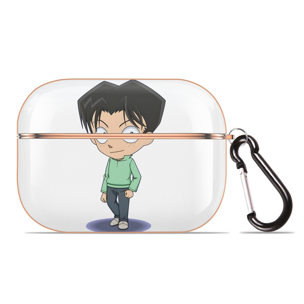 （画像用） 名探偵コナン 円谷 光彦 つぶらや みつひこ Detective Conan Mitch Tennyson 【AirPods Pro用】ハードシェル保護ケース｜耐衝撃・防指紋・カラビナ付き商品仕様